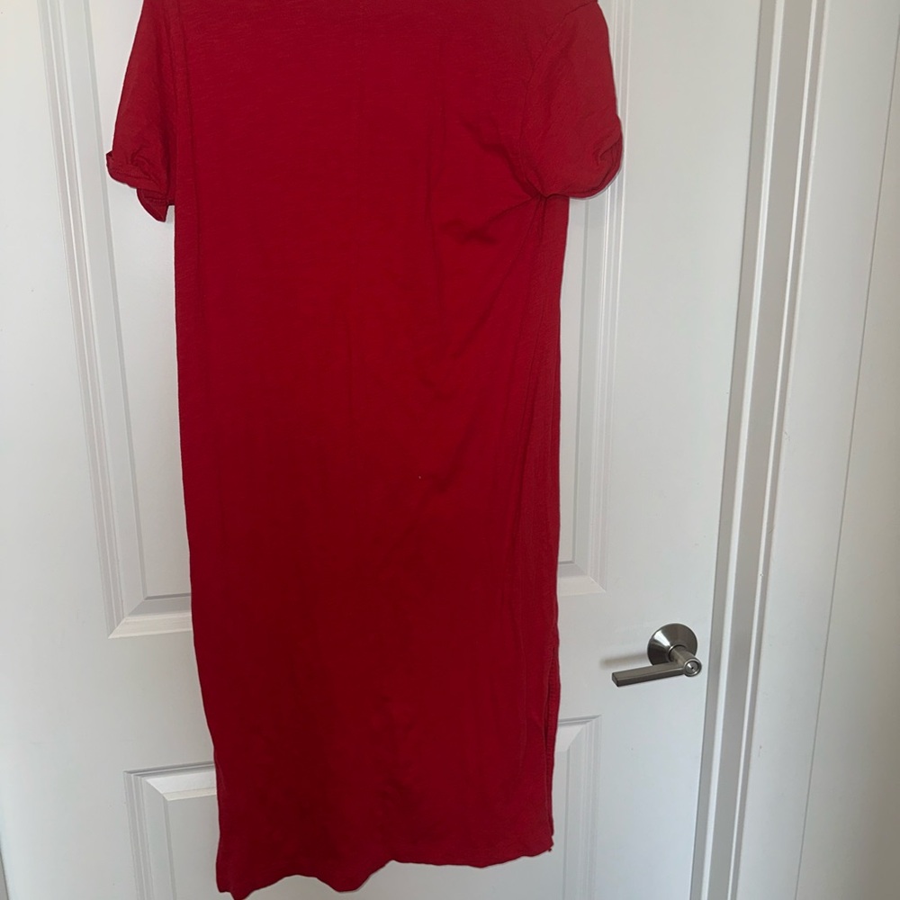 Old Navy Short Sleeve Henley T Shirt Dress - Picture 3 of 3